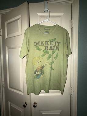 Richie Rich Make It Rain Graphic T-Shirt Size Large